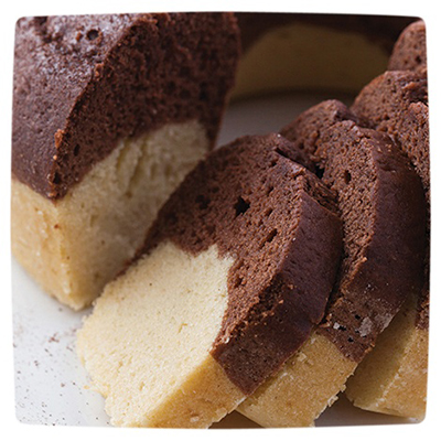 Bolo Mesclado<br/>com Brigadeiro